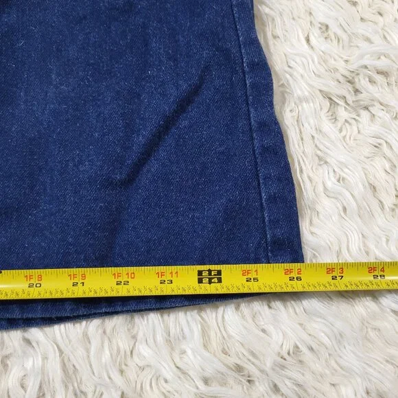 Vintage LL Bean Dark Wash Denim Jean Skirt Made in Maine - USA / Size 16 - Picture 11 of 16